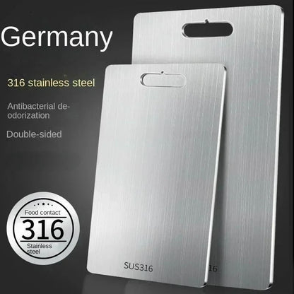 Stainless Steel Cutting Board Double Sided Antibacterial Chopping Board 1