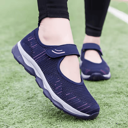 Summer Breathable Mesh Sneakers for Women Flat Platform Casual Shoes