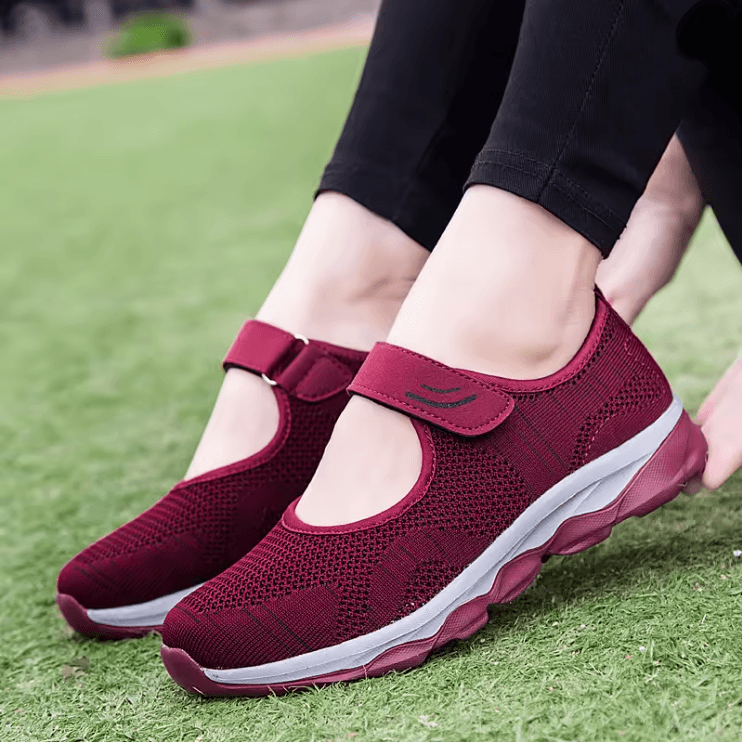 Summer Breathable Mesh Sneakers For Women Flat Platform Casual Shoes 4