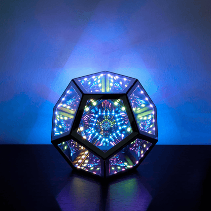 Dreamy Geometric LED Night Light Infinity Mirror Art Lamp for Home Decor and Gifts