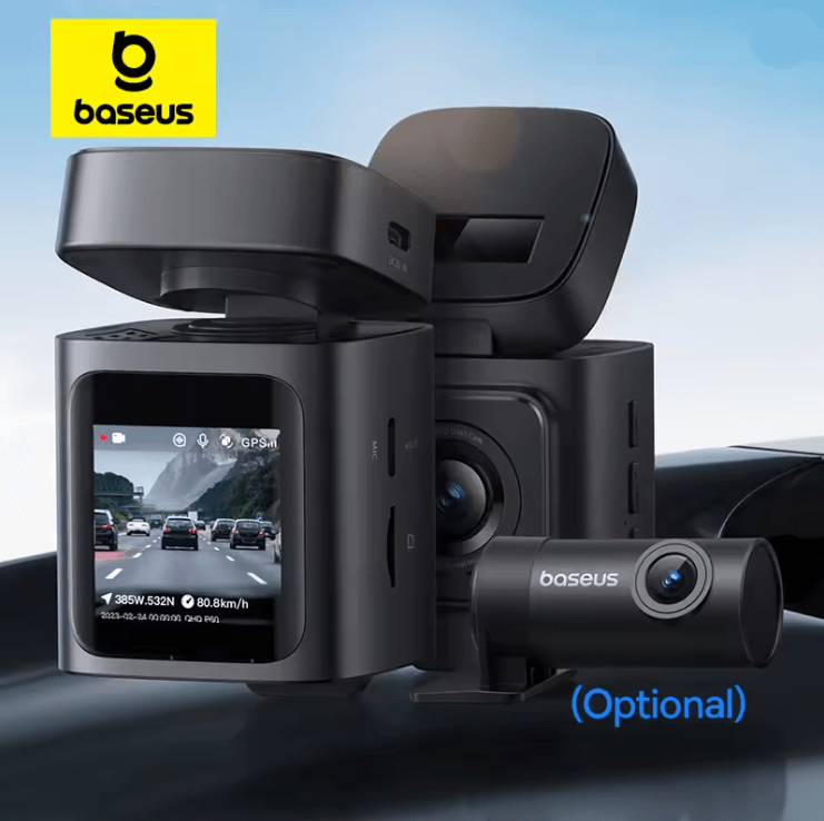 Baseus 3K Dash Cam Front and Rear Car Camera with GPS and 24H Parking Support