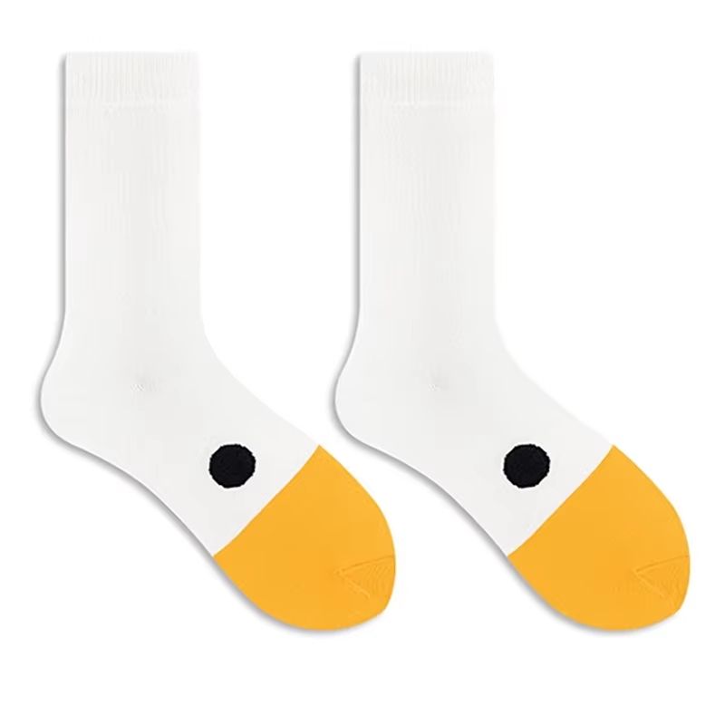 Funny Goose Duck Cartoon Socks  Cozy Cotton MidTube Winter Warm Socks For Women  Teens 6