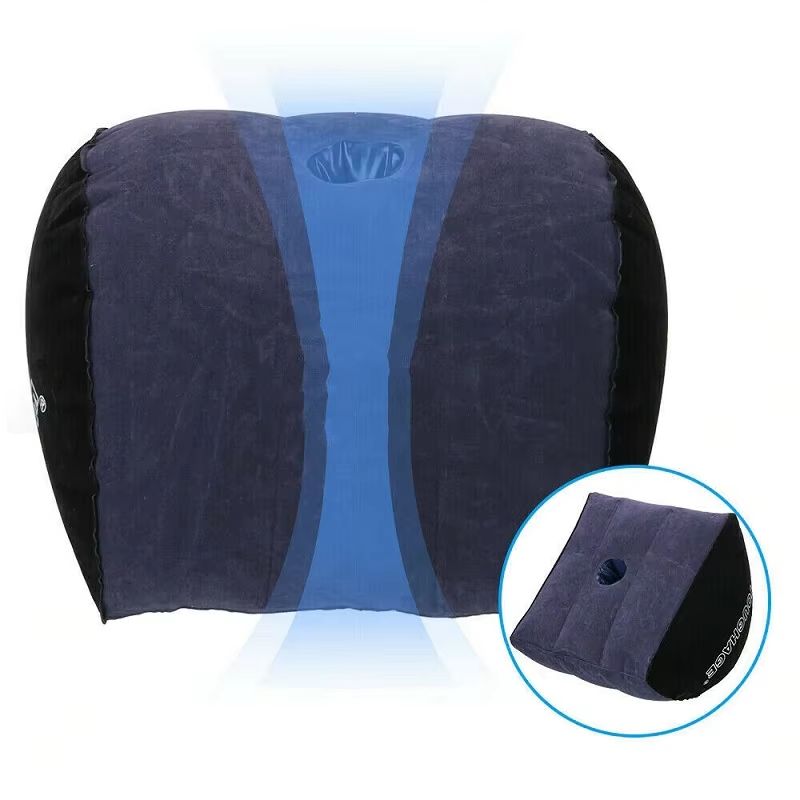 HalfMoon Support Pillow  Inflatable Couples Position Cushion For Comfort And Pleasure 2