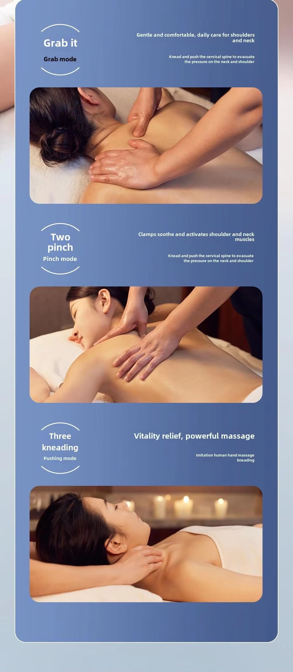 Wireless Electric Trapezius Massage Pillow  Shiatsu Neck Shoulder And Waist Massager With Heat 3
