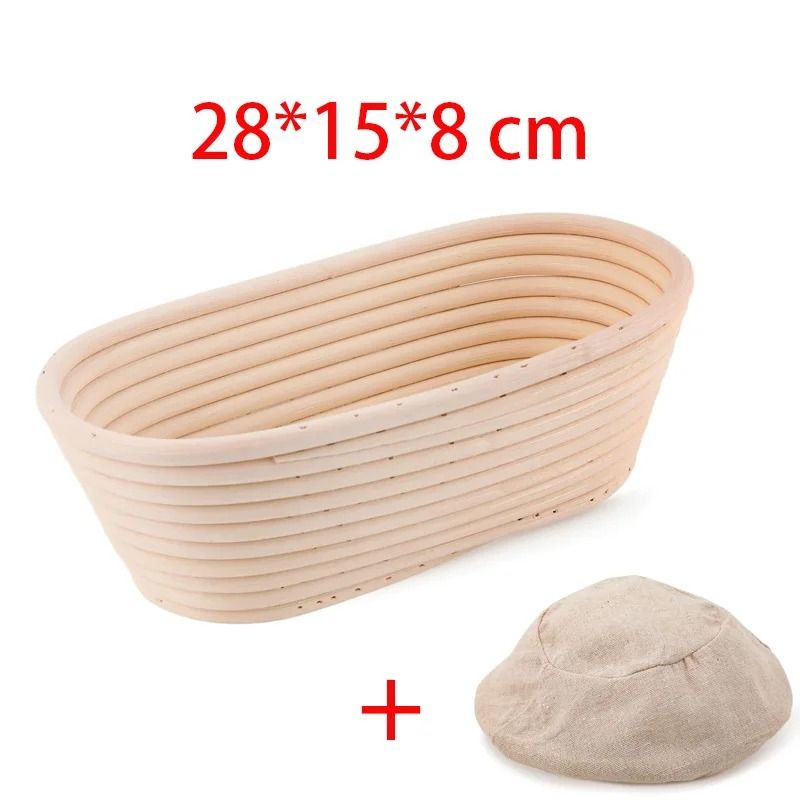 Rattan Bread Proofing Basket Oval Wicker Banneton For Dough Fermentation 17