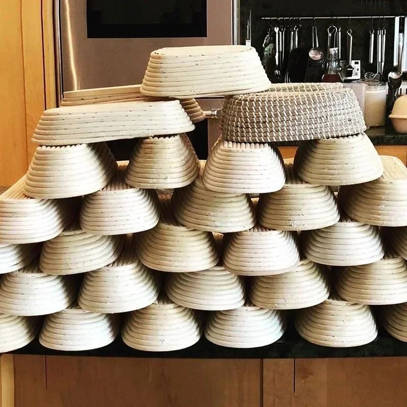 Rattan Bread Proofing Basket Oval Wicker Banneton For Dough Fermentation 3