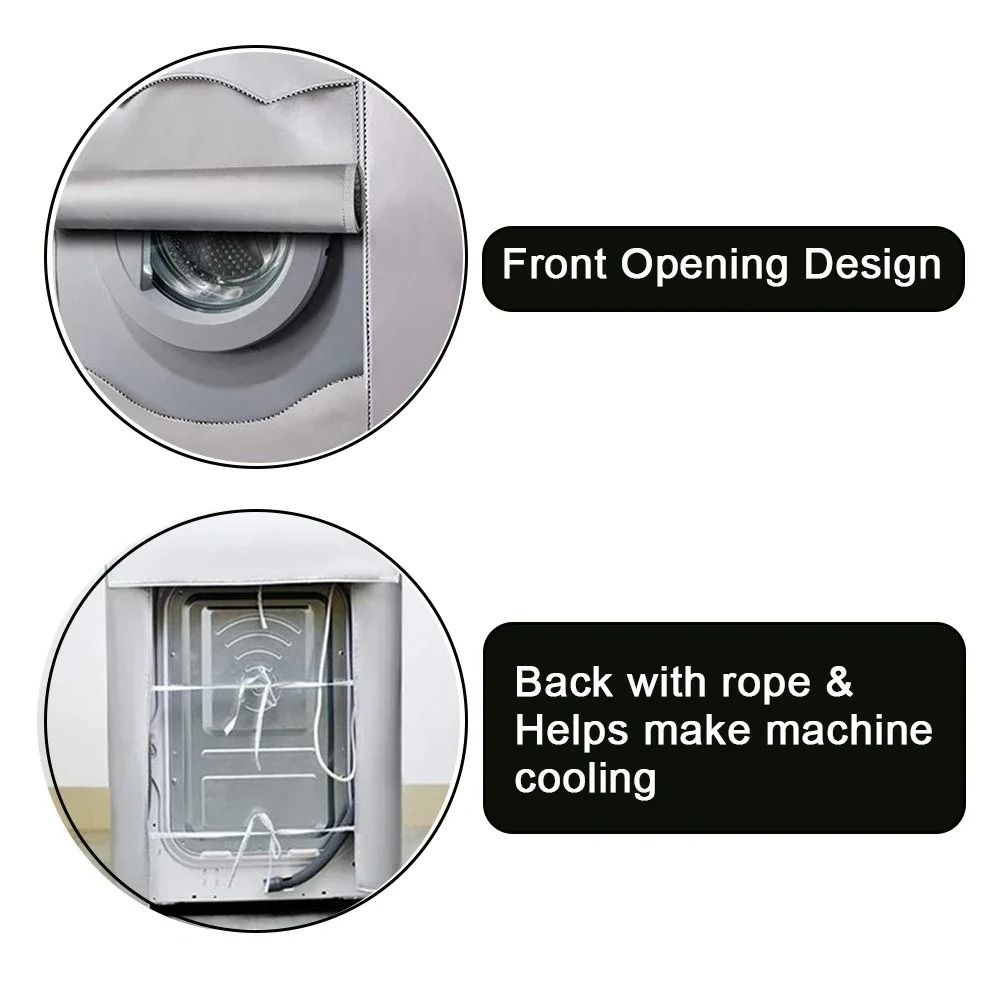 Waterproof Washing Machine Cover Dustproof Laundry Dryer Protector 3