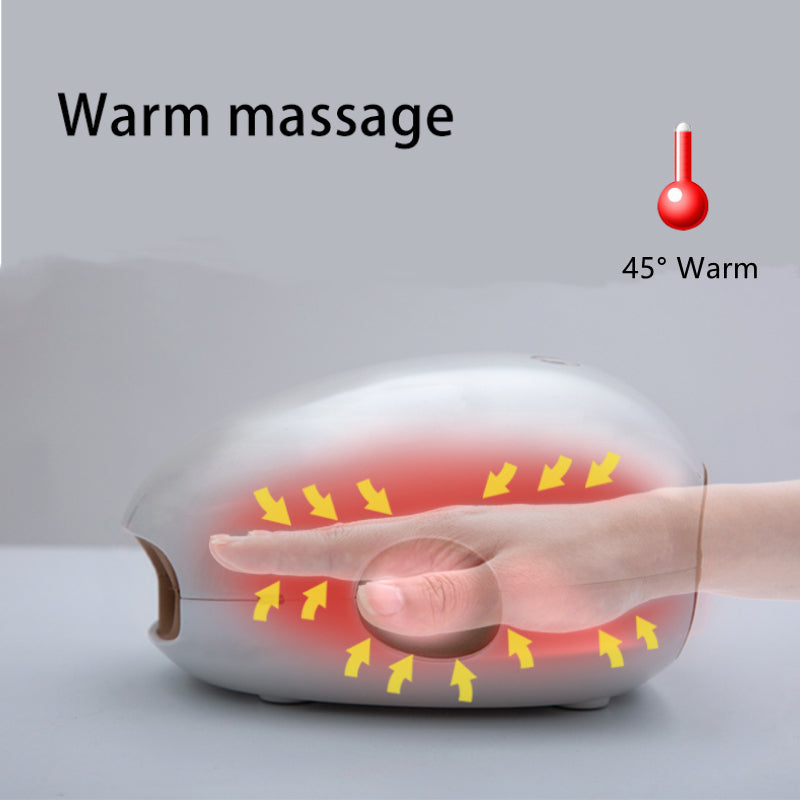 Heated Wireless Finger Massager, Pneumatic Hand Wrist Relaxer, Premium Hand Care