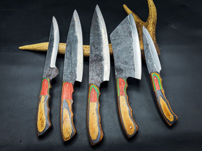 Custom Handmade Damascus Chef  Hunting Knife  Premium Steel Blade With Custom Handle  Sheath 3