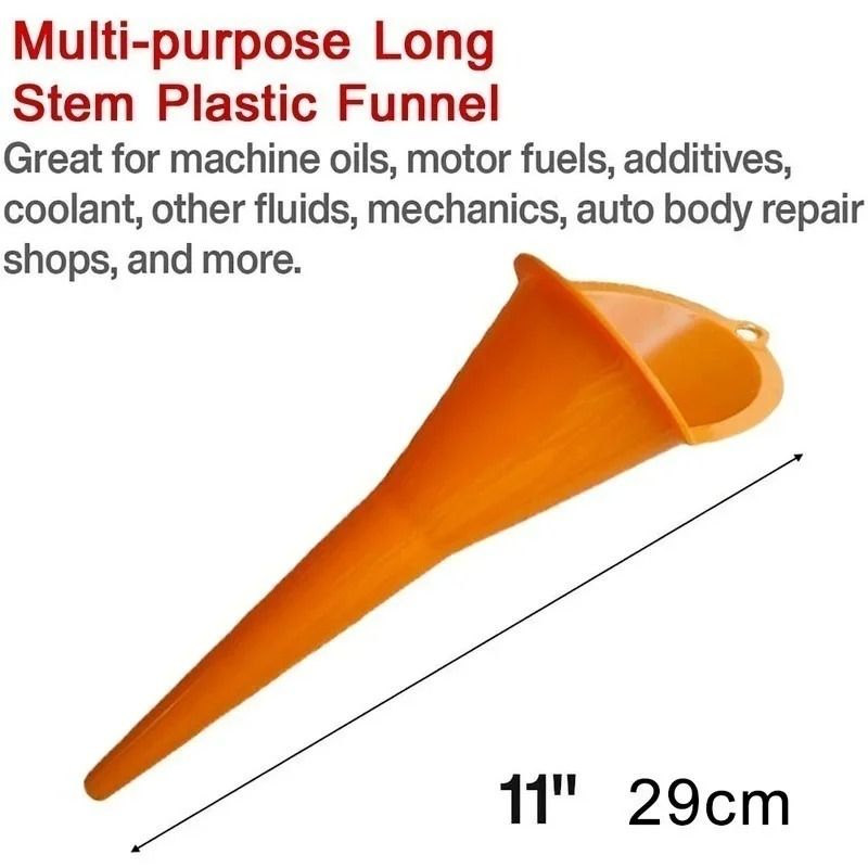 Car Long Stem Funnel Anti Splash Gasoline And Oil Filling Tool 4