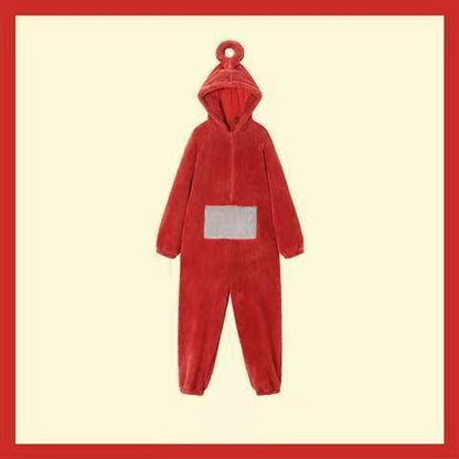 Soft Teletubbies Onesie Pajamas For Adults Long Sleeve Dipsy Tinky Winky Po Lala Costume Unisex Hom 3