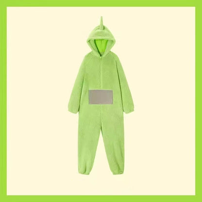 Soft Teletubbies Onesie Pajamas For Adults Long Sleeve Dipsy Tinky Winky Po Lala Costume Unisex Hom 7