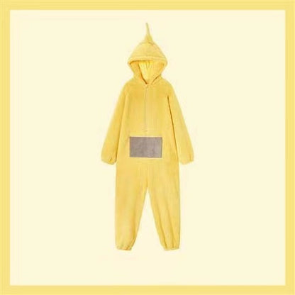 Soft Teletubbies Onesie Pajamas For Adults Long Sleeve Dipsy Tinky Winky Po Lala Costume Unisex Hom 8
