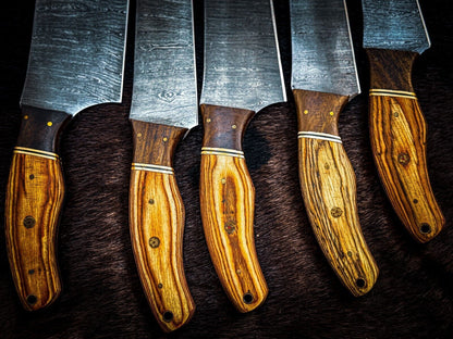 Custom Handmade Damascus Chef  Hunting Knife  Handcrafted Steel Blade With Luxury Handle  Sheath 1