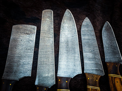 Custom Handmade Damascus Chef  Hunting Knife  D2 Steel Blade With Custom Handle 2