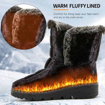 Women Winter Boots Waterproof Snow Boots With Fur Lining 2