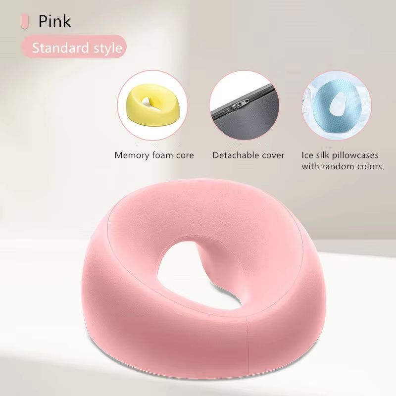 Ergonomic Memory Foam Lying Down Pillow  Breathable Face Rest  Head Support For Massage Beauty And  9