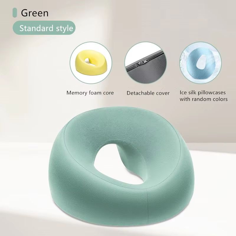 Ergonomic Memory Foam Lying Down Pillow  Breathable Face Rest  Head Support For Massage Beauty And  8