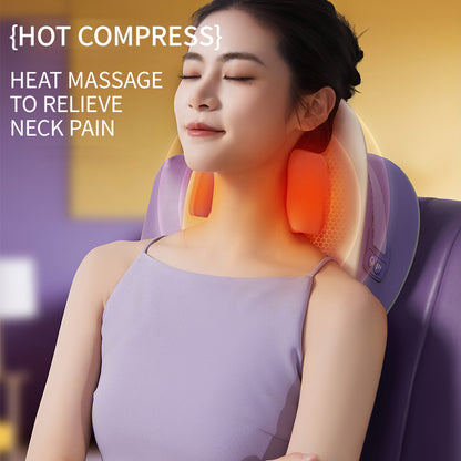 Trapezius Muscle Kneading Massage Pillow, Neck and Shoulder Massager, Cervical Support