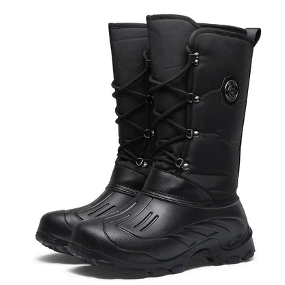Waterproof Fishing Boots New Big Tree Camouflage Mens Shoes Winter Plush Boots High Top Snow Boots  6
