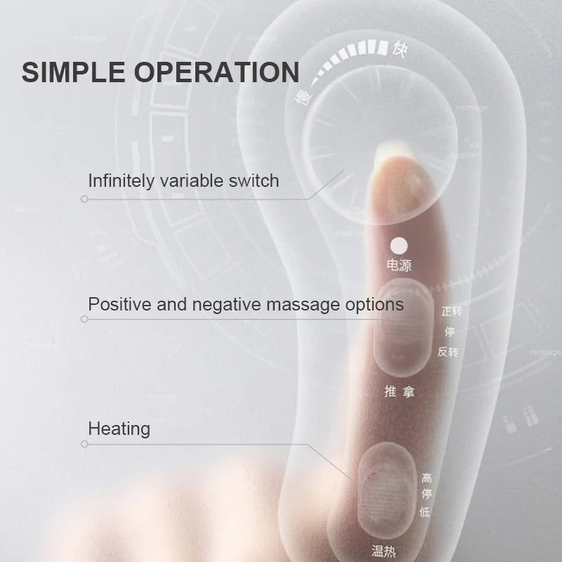 Upgrade Back Massager Deep With Heat Neck Massage Pillow Electric Cushion Tissue Kneading For Shoul 4