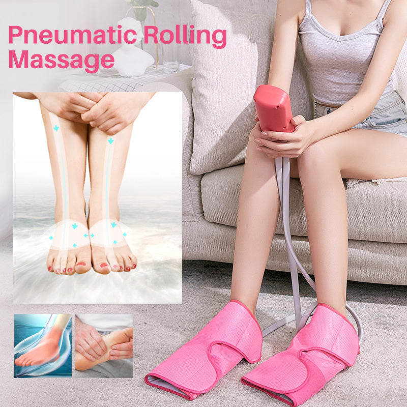 Air Compression Calf Massager with Handheld Controller, Leg Massager for Circulation, Pain Relief for Edema, Muscle
