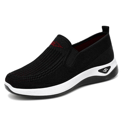 Knitted Breathable Womens Shoes Spring And Summer Sports Running Shoes Casual Platform Work Shoes 7