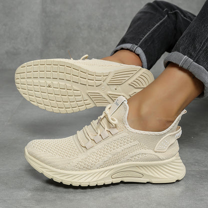 Women Shoes Casual Sneaker, New Fashion Leisure Sports, Cross-Border Factory Wholesale Trend Fly Weaving Single Shoes