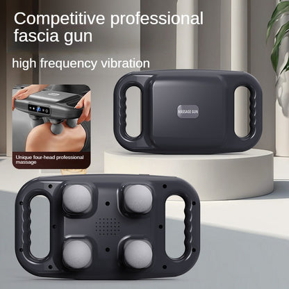 Professional Grade, Fascia Gun, Wireless Waist Back Massager, Four Head Muscle Relaxation Massage, Deep High Frequency
