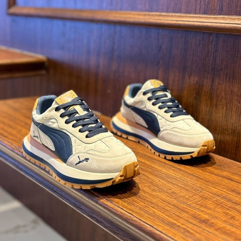 Mens Sports Shoes, Summer Casual Shoes, Thick Soled Comfortable Men's Shoes, Non-slip Outdoor Fashion Casual Board Shoe