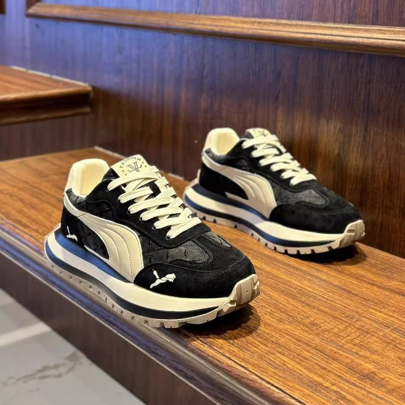 Mens Sports Shoes, Summer Casual Shoes, Thick Soled Comfortable Men's Shoes, Non-slip Outdoor Fashion Casual Board Shoe