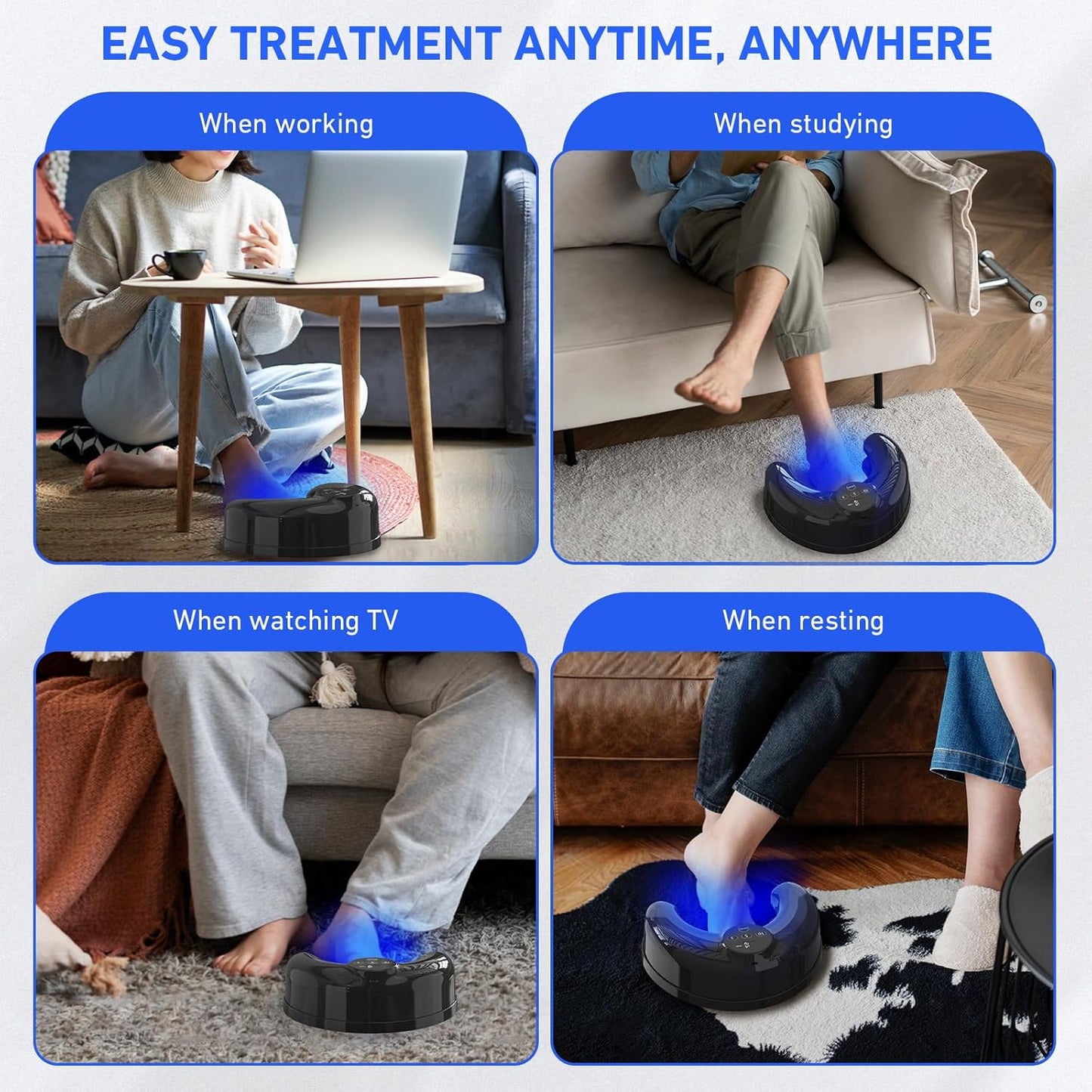 Onychomycosis Infrared Light, Wireless Nail Fungus Laser Device for Toenails, Blue Light Anti Fungal Laser Equipment