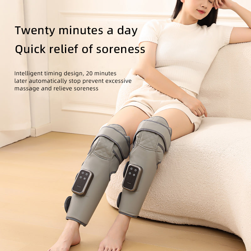 Adjustable Heat Compression Massager, 3 in 1 Smart Air Pressure, Type C Fast Charge Office Home Recovery