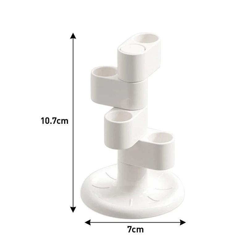 Rotating Toothbrush  Makeup Brush Holder 5