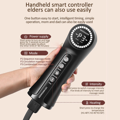 Foot and Back Massager with Heat Pad, Kneading Feet Machine, Cushion or Foot Warmer, Removable Clean for Pain Relief