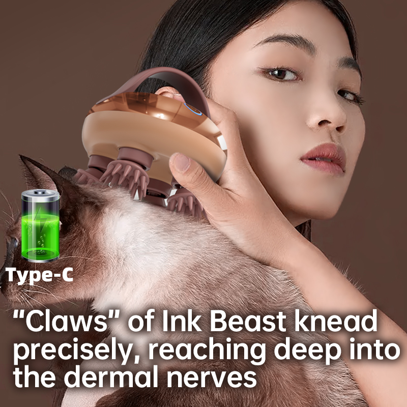Dragon Claw Hand Massager Scalp Red Light Hair Care Head Massager IPX7 Waterproof Detachable Sleep  2