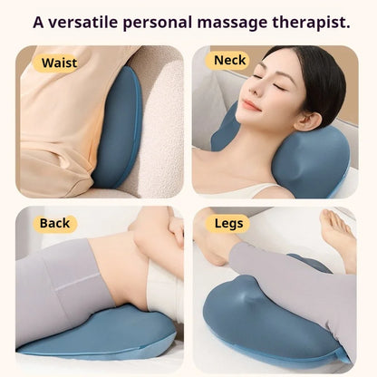 Office Massage Pillow, Neck Waist Support Kneading Hot Compress Back Massager