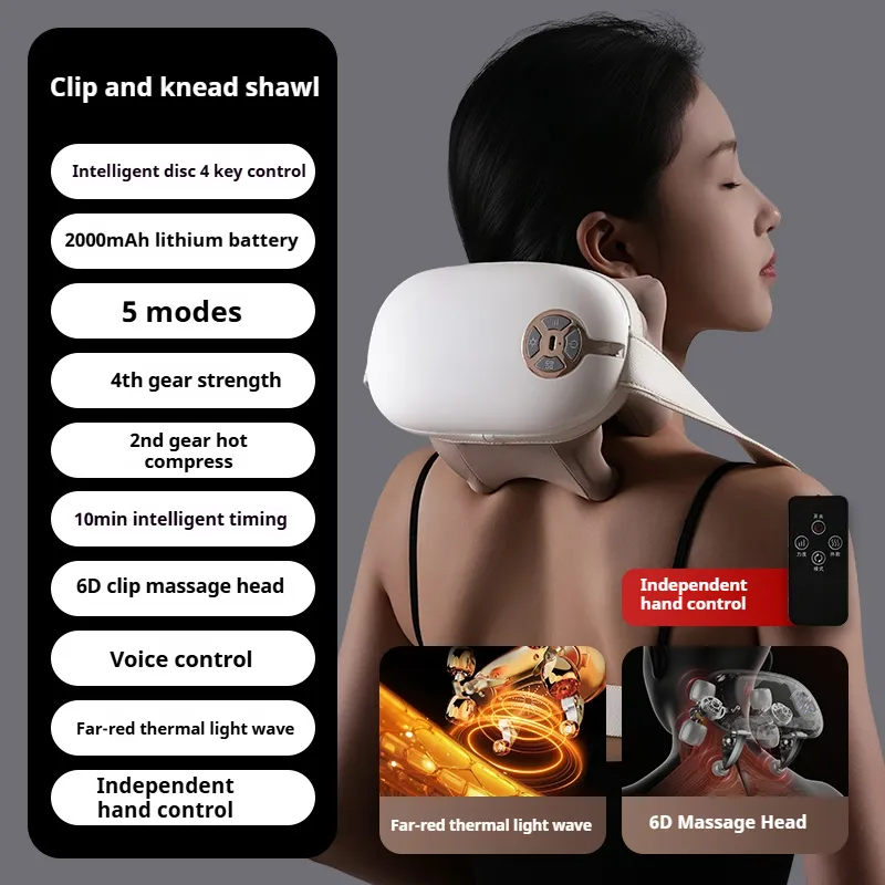 Home Hot Compress Massager Fully Automatic Cervical Neck  Shoulder Massager 5