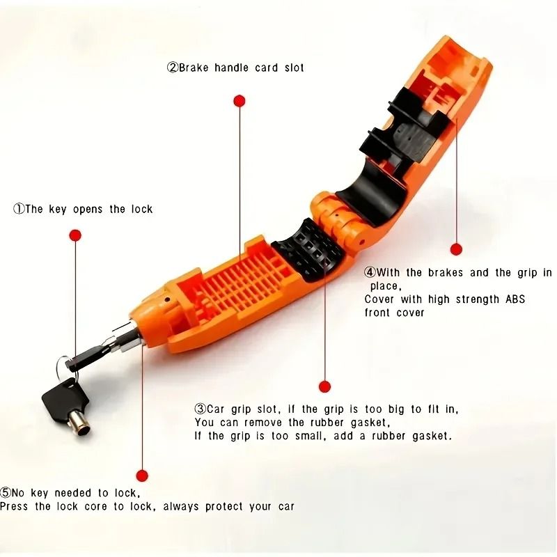 Mini Anti Theft Lock Set For Bikes And Scooters 3