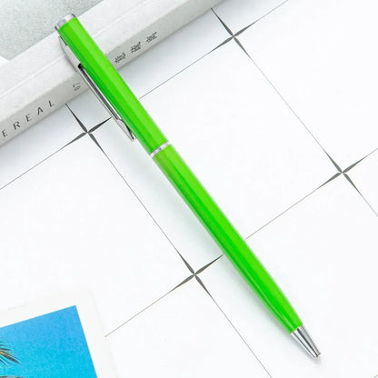 Custom Rose Gold Pens Slim Metal Ballpoint Pens With Engraved Name Or Logo Ideal For School Office