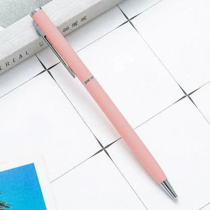 Custom Rose Gold Pens Slim Metal Ballpoint Pens With Engraved Name Or Logo Ideal For School Office
