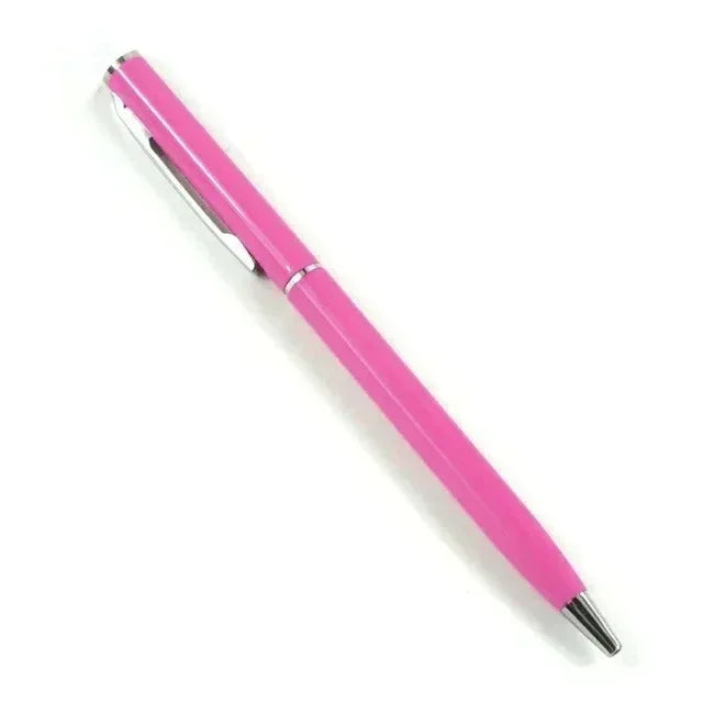 Custom Rose Gold Pens Slim Metal Ballpoint Pens With Engraved Name Or Logo Ideal For School Office