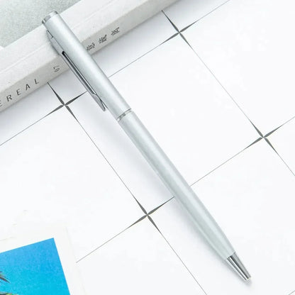 Custom Rose Gold Pens Slim Metal Ballpoint Pens With Engraved Name Or Logo Ideal For School Office