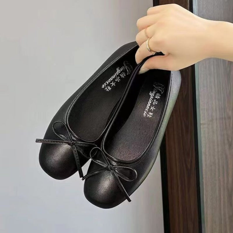 Spring Summer New Arrival Evening Breeze Flats, Elegant Bow-Knot Commuter Versatile Single Shoes