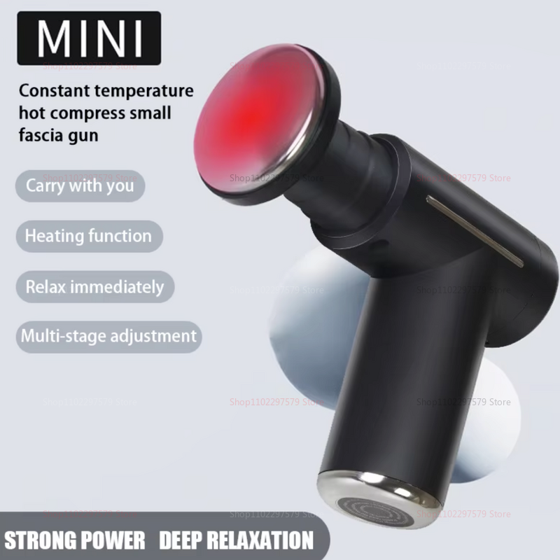 Muscle Fascia Gun Professional Fitness, Mini Portable Hot and Cold Compress, Small Electric Shock Gun Muscle Relaxer