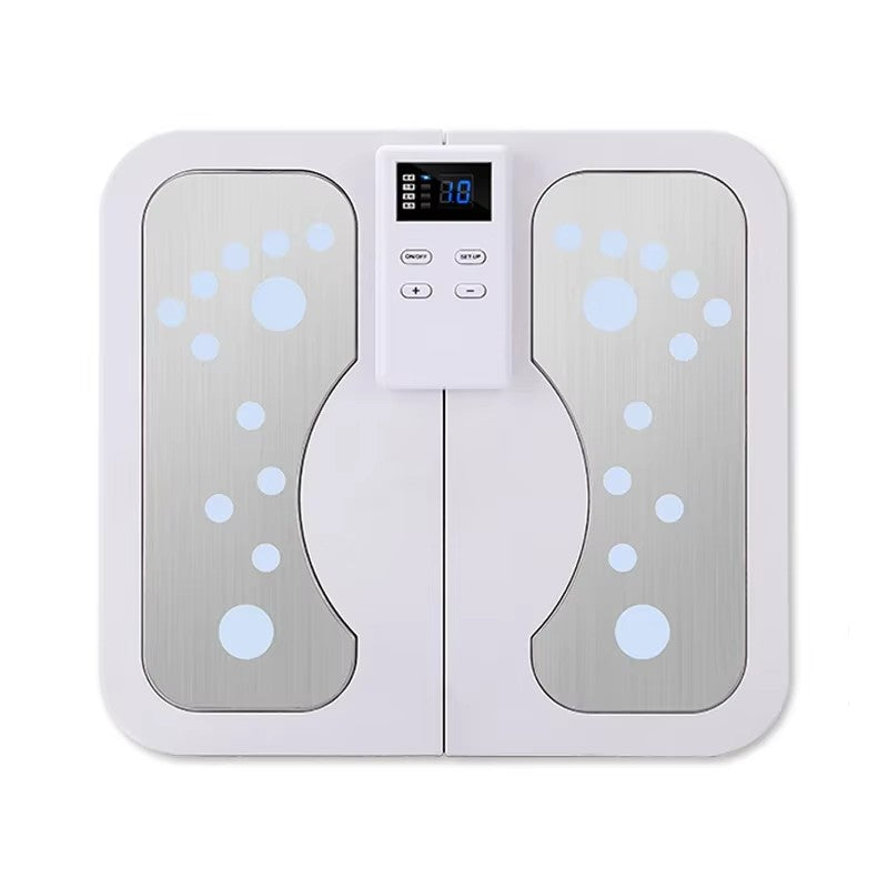 EMS TENS Foot & Leg Massager, Electric Pulse Heating Stimulator, Circulation Muscle Massage Device