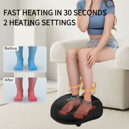 Deep Kneading Shiatsu Feet Massage Machine Electric Foot Massager With Heat Airbag Compression Reli 5