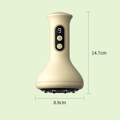 USB Rechargeable Smart Cupping Machine, Vacuum Suction Cup with Hot Compress, Multi-Level Massage for Arm Back Leg