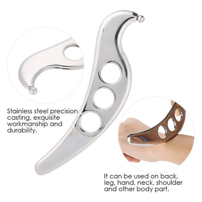 Manual Massage Stainless Steel Gua Sha Tool, Physical Therapy Scraping Board, Pain Relief, Tissue Mobilization