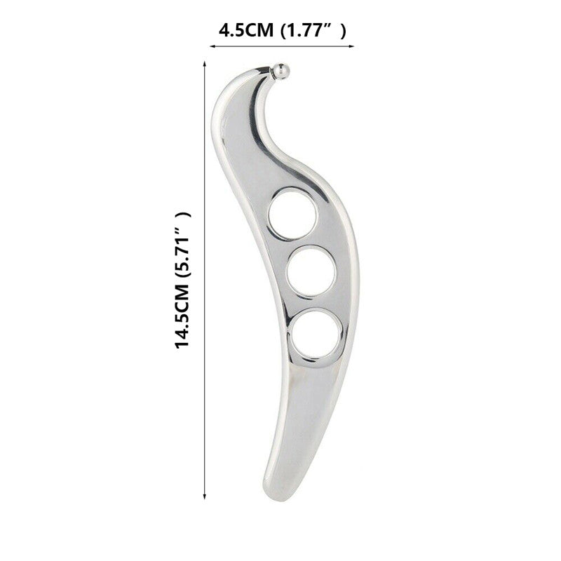 Manual Massage Stainless Steel Gua Sha Tool, Physical Therapy Scraping Board, Pain Relief, Tissue Mobilization